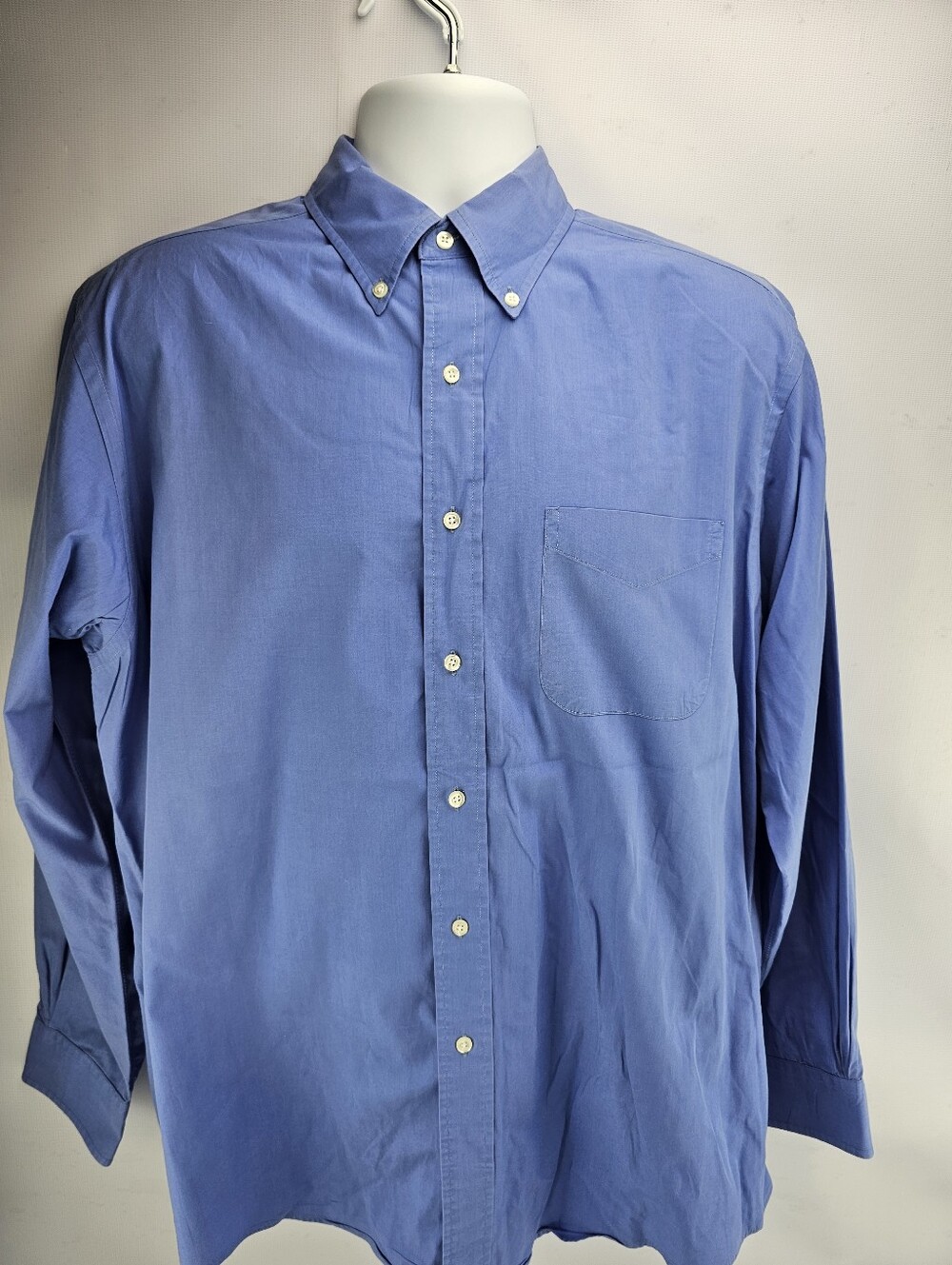 Brooks Brothers Vintage "Makers" Men's Blue Long Sleeve Button Down Dress Shirt